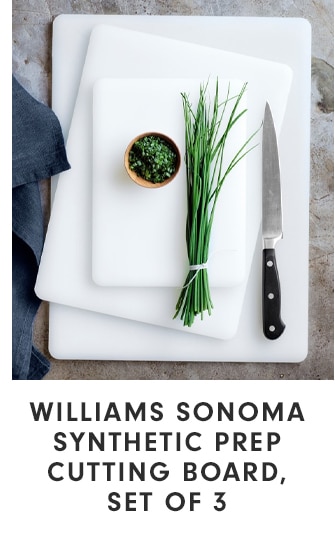 WILLIAMS SONOMA SYNTHETIC PREP CUTTING BOARD, SET OF 3