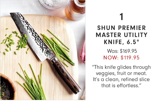 SHUN PREMIER MASTER UTILITY KNIFE, 6.5” - NOW $119.95