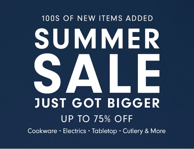 SUMMER SALE JUST GOT BIGGER - UP TO 75% OFF