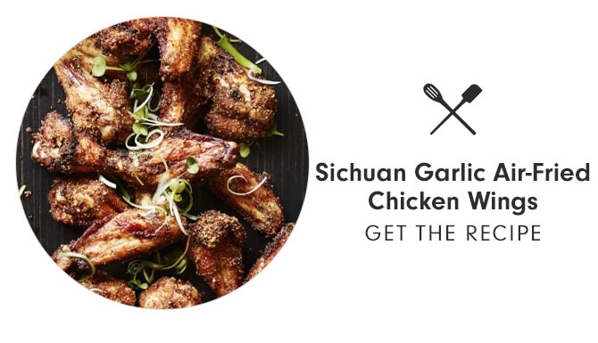 Sichuan Garlic Air-Fried Chicken Wings - GET THE RECIPE