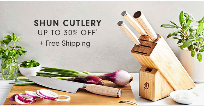 SHUN CUTLERY UP TO 30% OFF* + Free Shipping