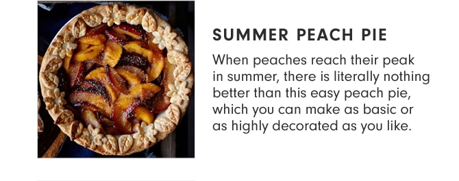 SUMMER PEACH PIE