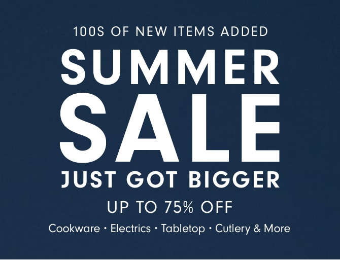 SUMMER SALE JUST GOT BIGGER - UP TO 75% OFF