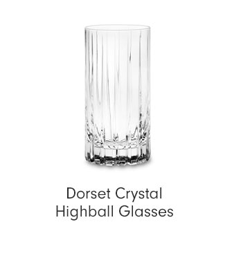 Dorset Crystal Highball Glasses