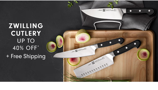 ZWILLING CUTLERY UP TO 40% OFF* + Free Shipping