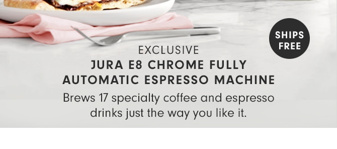 JURA E8 CHROME FULLY AUTOMATIC ESPRESSO MACHINE