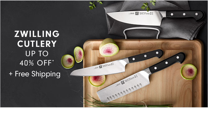 ZWILLING CUTLERY UP TO 40% OFF* + Free Shipping