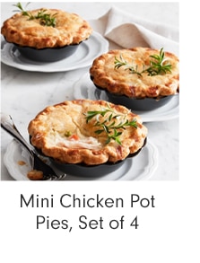 Mini Chicken Pot Pies, Set of 4