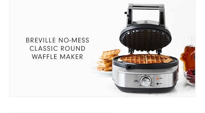 BREVILLE NO-MESS CLASSIC ROUND WAFFLE MAKER