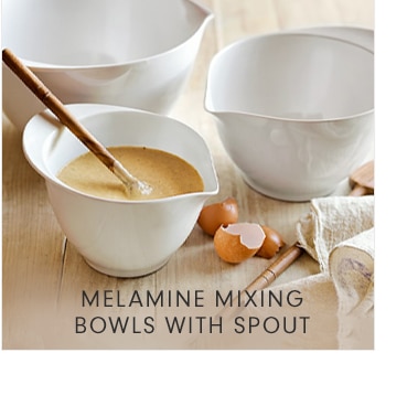 MELAMINE MIXING BOWLS WITH SPOUT