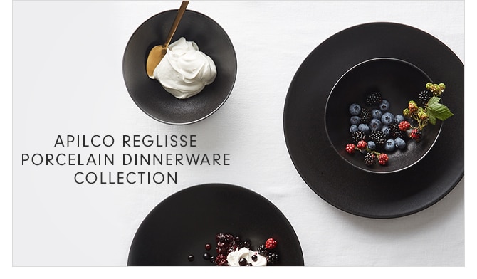 APILCO REGLISSE PORCELAIN DINNERWARE COLLECTION