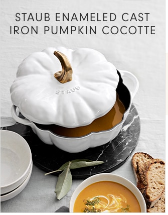 STAUB ENAMELED CAST IRON PUMPKIN COCOTTE