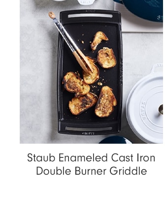 Staub Enameled Cast Iron Double Burner Griddle