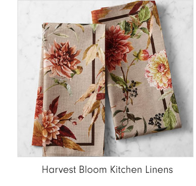 Harvest Bloom Kitchen Linens