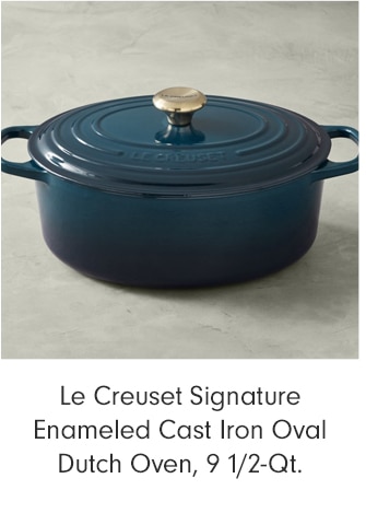 Le Creuset Signature Enameled Cast Iron Oval Dutch Oven, 9 1/2-Qt.