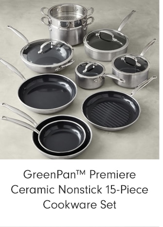 GreenPan™ Premiere Ceramic Nonstick 15-Piece Cookware Set