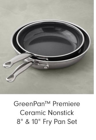  GreenPan™ Premiere Ceramic Nonstick 8” & 10” Fry Pan Set