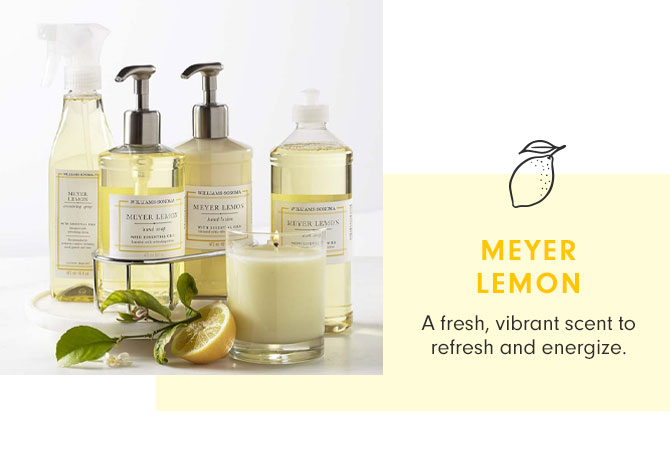 MEYER LEMON - A fresh, vibrant scent to refresh and energize.