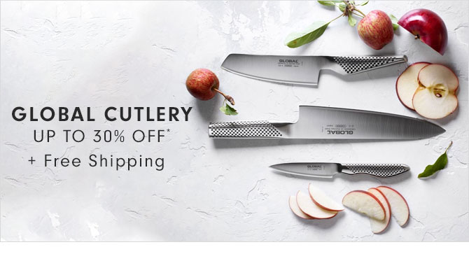 GLOBAL CUTLERY UP TO 30% OFF* + Free Shipping