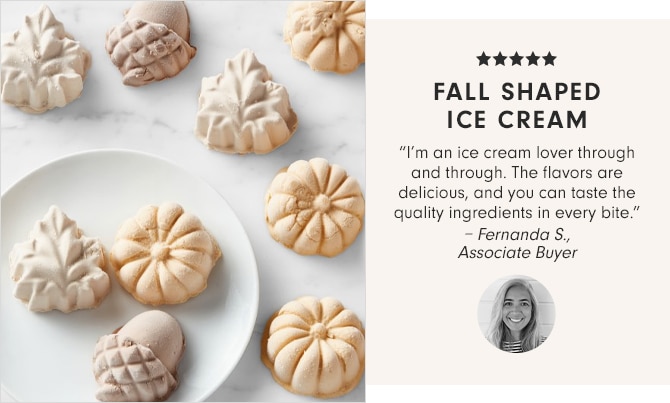 FALL SHAPED ICE CREAM