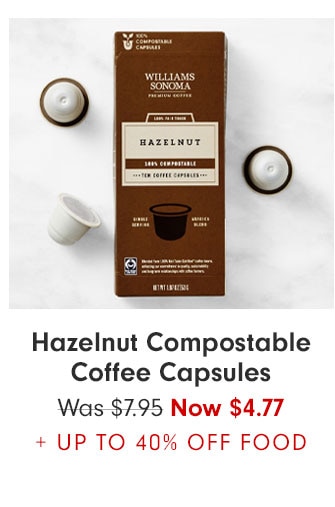 Hazelnut Compostable Coffee Capsules - Was $7.95 Now $4.77 + UP TO 40% OFF FOOD