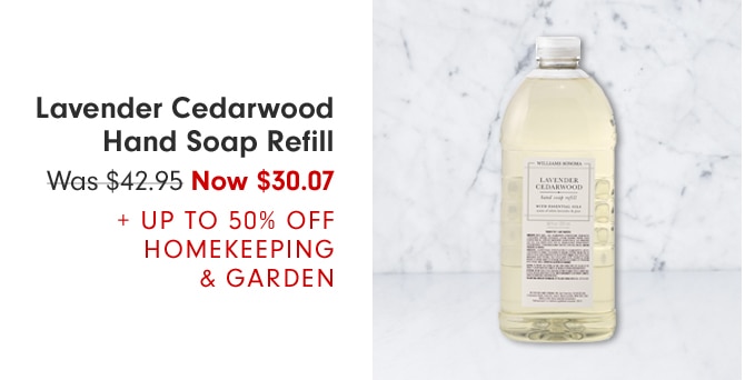 Lavender Cedarwood Hand Soap Refill - Was $62.95 Now $44.07 + UP TO 50% OFF HOMEKEEPING & GARDEN