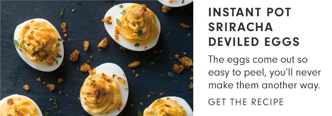 INSTANT POT SRIRACHA DEVILED EGGS - GET THE RECIPE