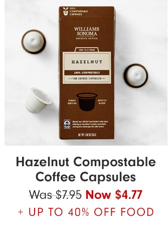 Hazelnut Compostable Coffee Capsules - Now $4.77 + UP TO 40% OFF FOOD