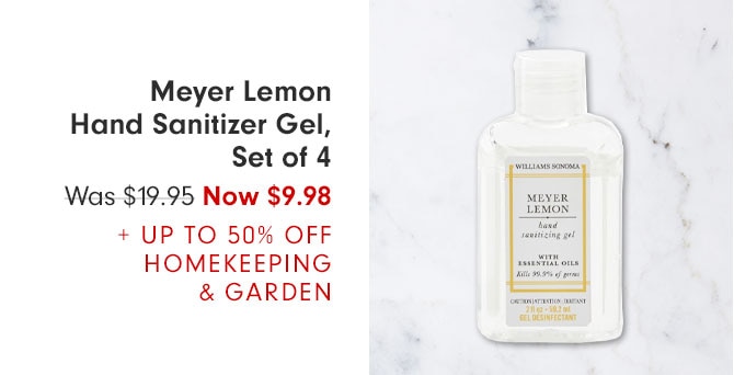 Meyer Lemon Hand Sanitizer Gel, Set of 4 - Was $19.95 Now $9.98+ UP TO 50% OFF HOMEKEEPING & GARDEN