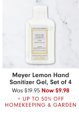 Meyer Lemon Hand Sanitizer Gel, Set of 4 - Now $9.98 + UP TO 50% OFF HOMEKEEPNG & GARDEN