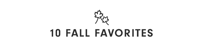 10 FALL FAVORITES