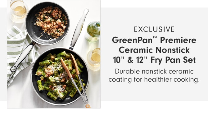 GreenPan™ Premiere Ceramic Nonstick 10” & 12” Fry Pan Set