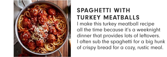 SPAGHETTI WITH TURKEY MEATBALLS