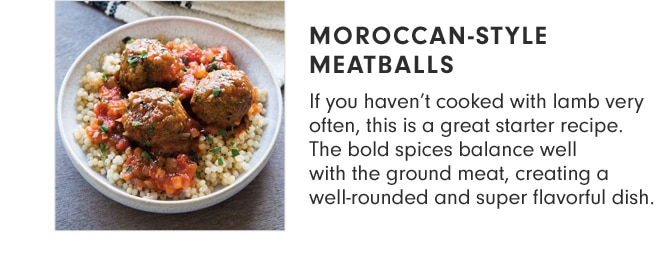 MOROCCAN-STYLE MEATBALLS