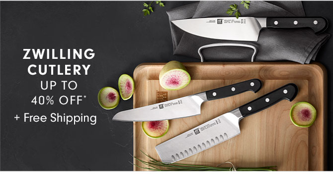 ZWILLING CUTLERY UP TO 40% OFF* + Free Shipping