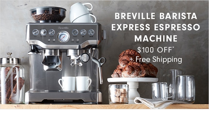 BREVILLE EXPRESS ESPRESSO MACHINE - $100 OFF* + Free Shipping