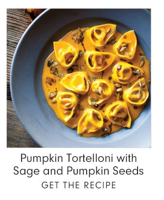 Pumpkin Tortelloni with Sage and Pumpkin Seeds - GET THE RECIPE