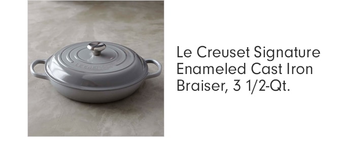 Le Creuset Signature Enameled Cast Iron Braiser, 3 1/2-Qt.