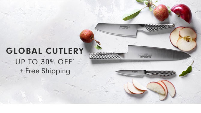 GLOBAL CUTLERY UP TO 30% OFF* + Free Shipping