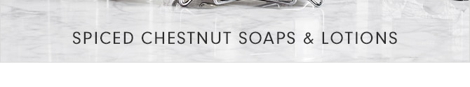 SPICED CHESTNUT SOAPS & LOTIONS