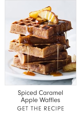 Spiced Caramel Apple Waffles - GET THE RECIPE