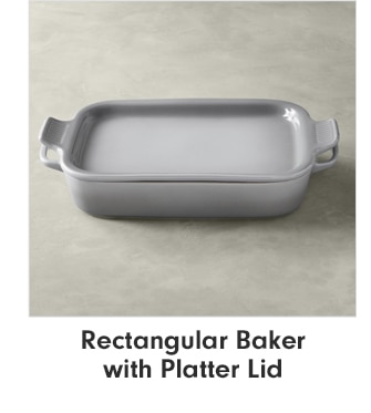 Rectangular baker with Platter Lid