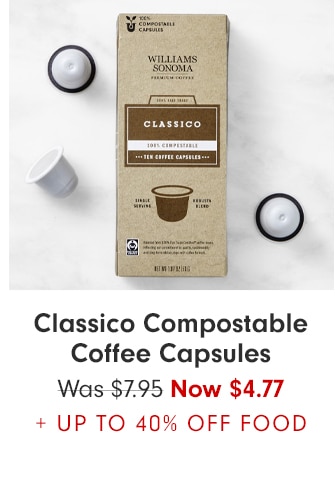 Classico Compostable Coffee Capsules - Now $4.77 + Up to 40% Off Food