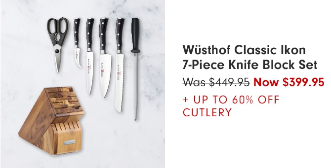 Wüsthof Classic Ikon 7-Piece Knife Block Set - Now $399.95 + Up to 60% Off Cutlery