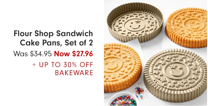 Flour Shop Sandwich Cake Pans, Set of 2 - Now $27.96 + Up to 30% Off Bakeware