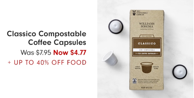 Classico Compostable Coffee Capsules - Now $4.77 + Up to 40% Off Food