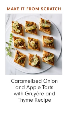 Caramelized Onion and Apple Tarts with Gruyère and Thyme Recipe