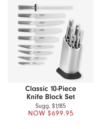 Classic 10-Piece Knife Block Set - NOW $699.95