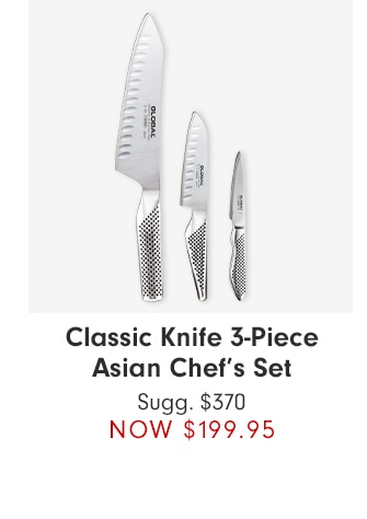 Classic Knife 3-Piece Asian Chef's Set - NOW $199.95