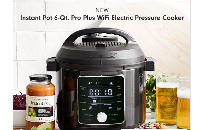 NEW - Instant Pot 6-Qt. Pro Plus WiFi Electric Pressure Cooker